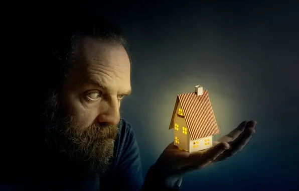 Picture people, home, palm