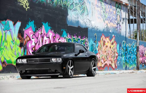 Dodge, Challenger, graffity, SRT