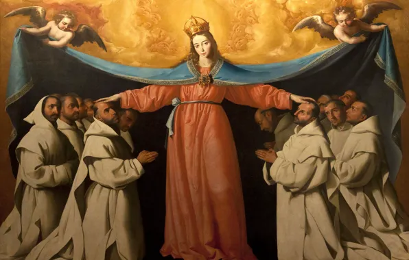 1655, Francisco de Zurbaran, The Omophorion Of The Mother Of God
