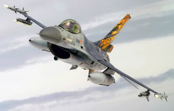 F-16, Fighting Falcon, UNITED STATES AIR FORCE, General Dynamics, multi-role fighter