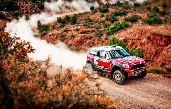 Red, Mini, Dust, Sport, Speed, Race, Rally, SUV