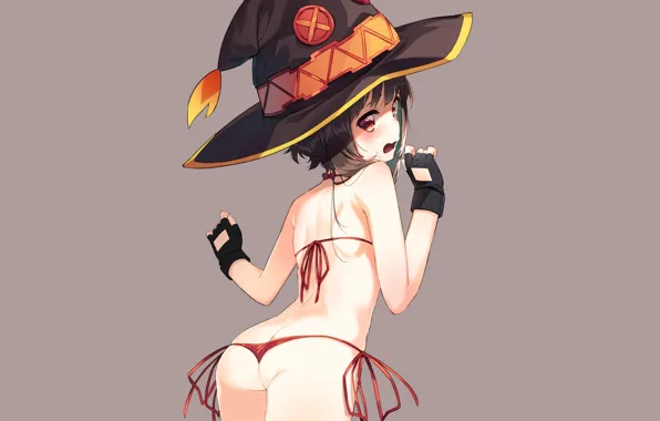 Picture girl, hat, bikini, kono subarashii sek'ai is shukufuku wo