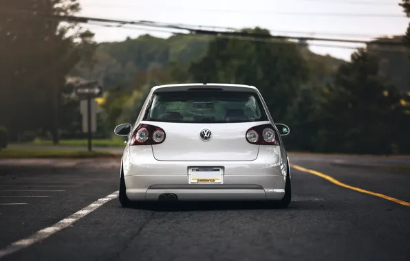 White, back, white, Golf, golf, Volkswagen, Volksvagen, mk5