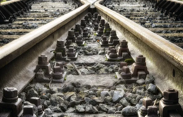 Background, railroad, sleepers