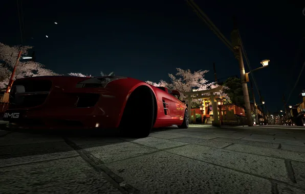 Mercedes, gran turismo, Kyoto, AMG, benz, SLS