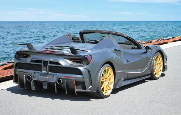 Picture sea, track, Mansory, exterior, Spider, Siracusa, Ferrari 4XX