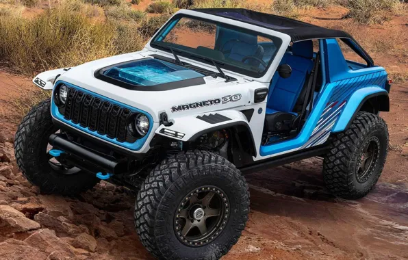 Picture Concept, Jeep, Jeep, electric, show car, Jeep Wrangler Magneto