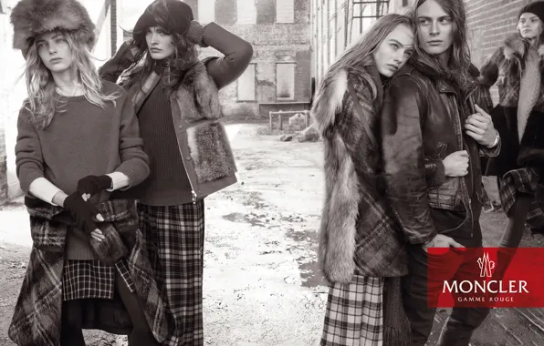 Picture Fall, Winter, Campaign, Maartje Verhoef, Gamme Rouge, Moncler, Nicola Wincenc, Kate Grigorieva