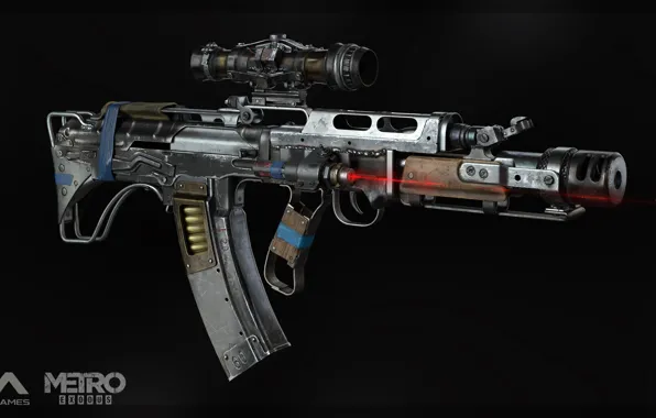 Picture rendering, weapons, bulldog, gun, weapon, render, custom, Kalashnikov