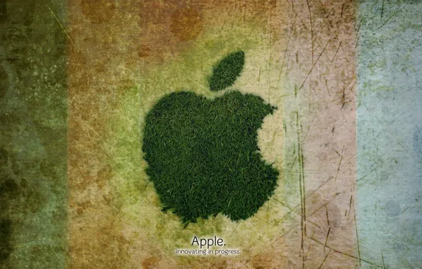 Picture grass, background, Apple, Corporation, progress