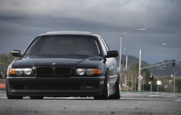 Picture road, tuning, drives, Boomer, seven, e38, bumer, bmw 740