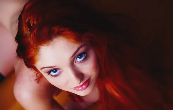 Girl, Lips, Face, Eyes, Erotic, Red, Sexy, Beautiful