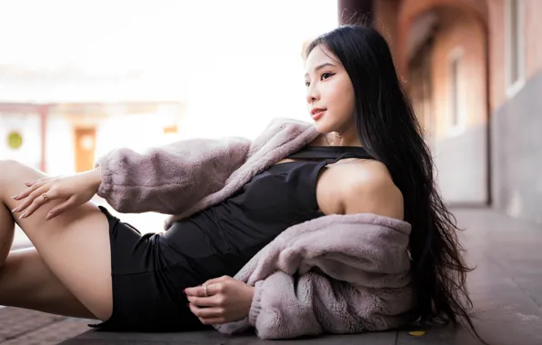 Pose, girl, Asian