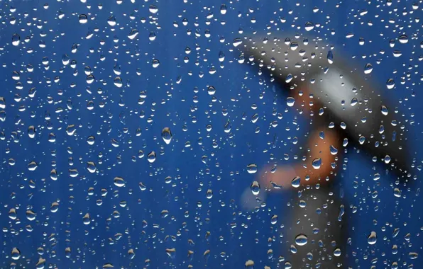 WATER, DROPS, GLASS, MOOD, UMBRELLA, SILHOUETTE