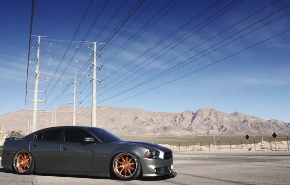 Picture black, dodge, charger, srt8