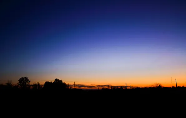 Picture the sky, sunset, the evening