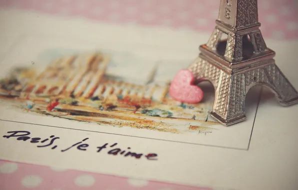 Love, Paris, postcard