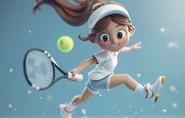 Picture art, tennis, sports