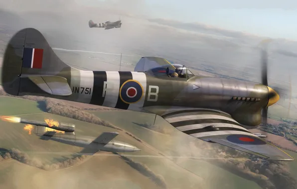Fighter, UK, The Hawker Tempest, Raf, Adam Tooby, Tempest Mk.V Series 1