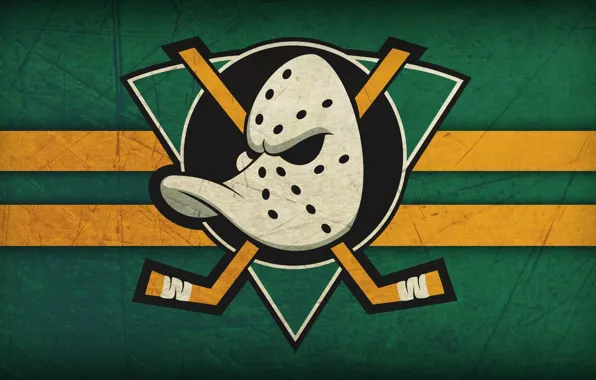 Duck, Anaheim Ducks, Anaheim, Anaheim, the mighty ducks, stick, hockey mask, mask goalie