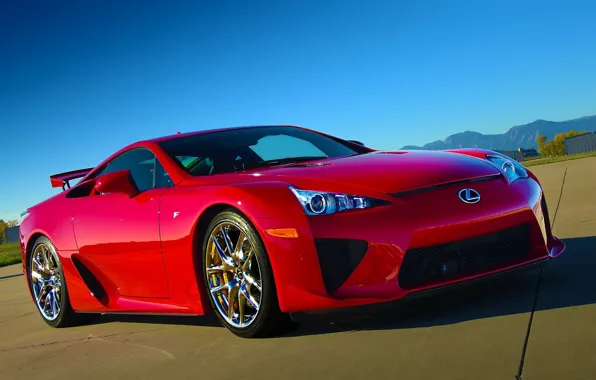 Picture mountains, Lexus, Lfa