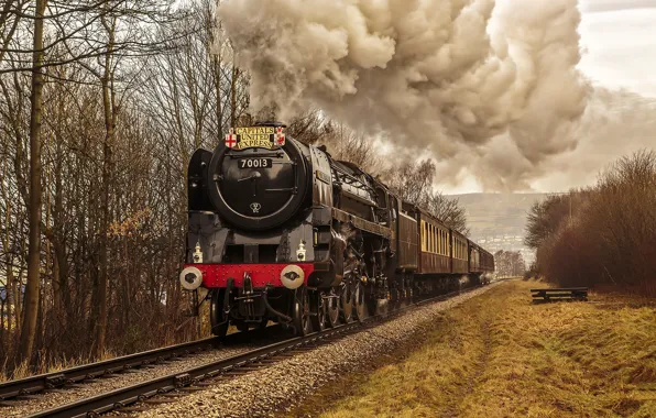 Autumn, nature, the engine