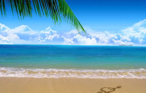 Picture sand, sea, beach