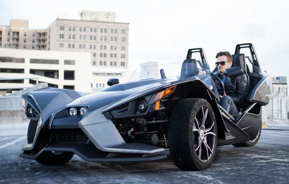 Style, man, comfort, hi-tech, Polaris, Slingshot, technology, sporty