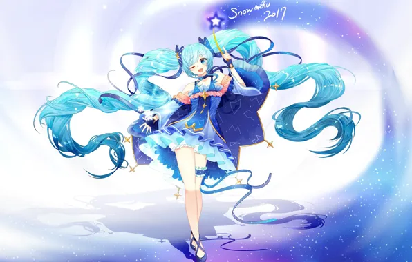 Girl, anime, art, vocaloid, hatsune miku
