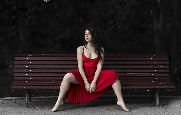 Picture girl, pose, background