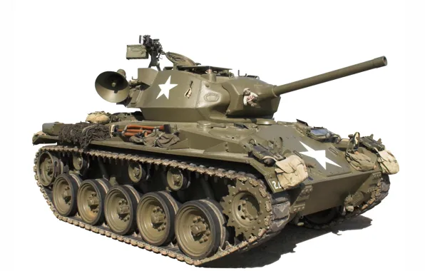Picture light tank, M24 Chaffee, 76 mm