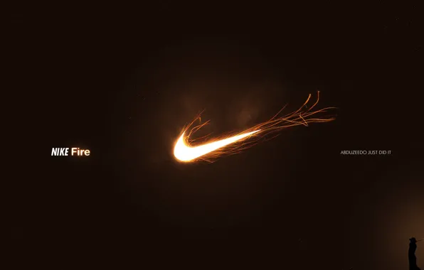 Picture fire, logo, nike