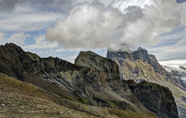 Landscape, mountains, nature