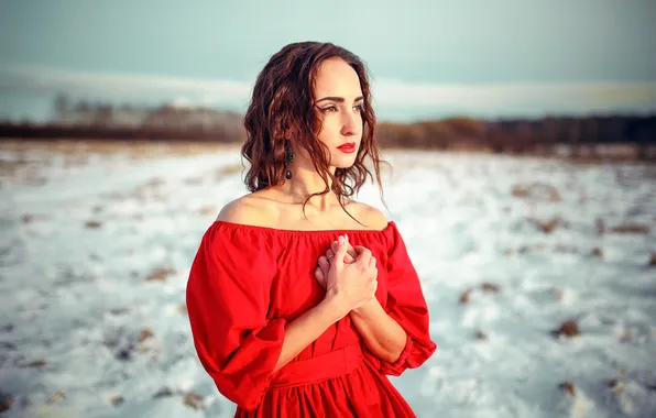 Makeup, in red, Olga Forsberg