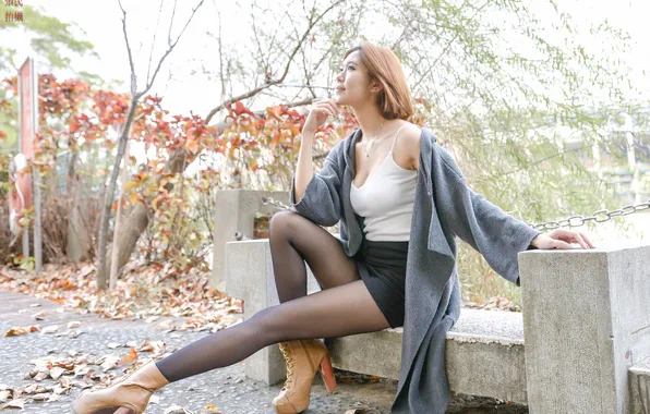 Girl, sexy, legs, woman, beautiful, model, asian, cute