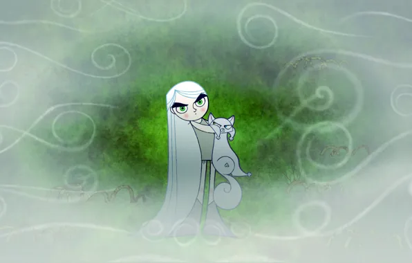 Fog, fantasy, cartoon, Pangur Ban, Aisling, The Secret Of Kells, The Secret of Kells, Aisling