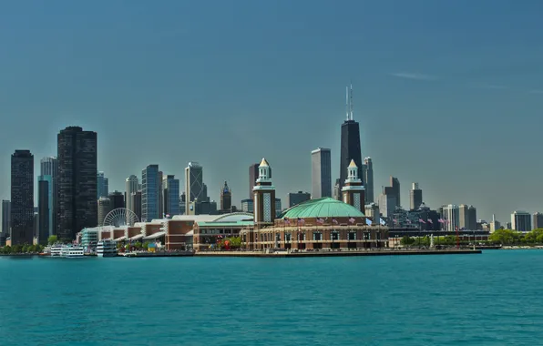 Picture the sky, skyscrapers, USA, Chicago, Chicago, skyscrapers