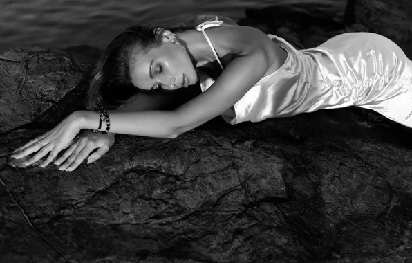 Girl, sweetheart, model, Beach, brunette, Wallpaper, beautiful, Bracelets
