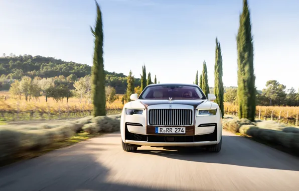 Rolls-Royce, Ghost, front view, Rolls-Royce Ghost Amber Roads