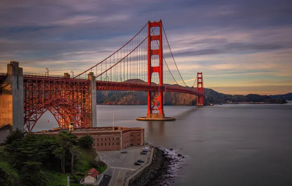 Bridge, San Francisco, Golden Gate, Fort, USA