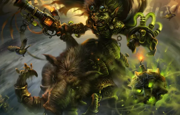 Toxic, boar, Warcraft, bomber, goblin, Goblins vs Gnomes, Hearthstone: Heroes of Warcraft