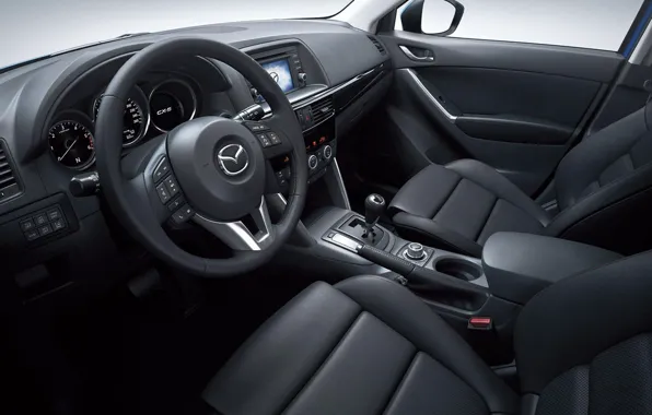 Interior, the wheel, salon, Crossover, Mazda CX-5