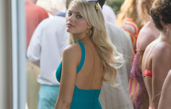 Picture frame, dress, glasses, blonde, The Wolf of Wall Street, The wolf of wall street, Margot …