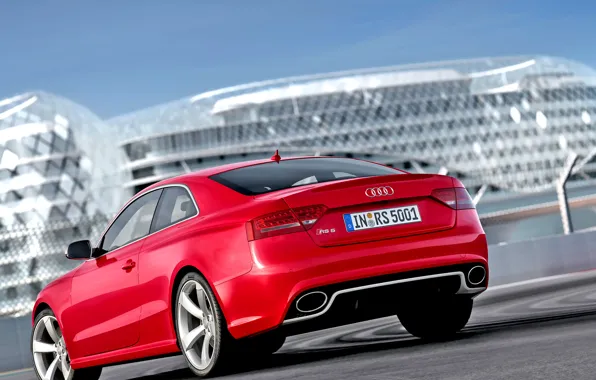 Audi, Red, Machine, RS5, Room, Coupe