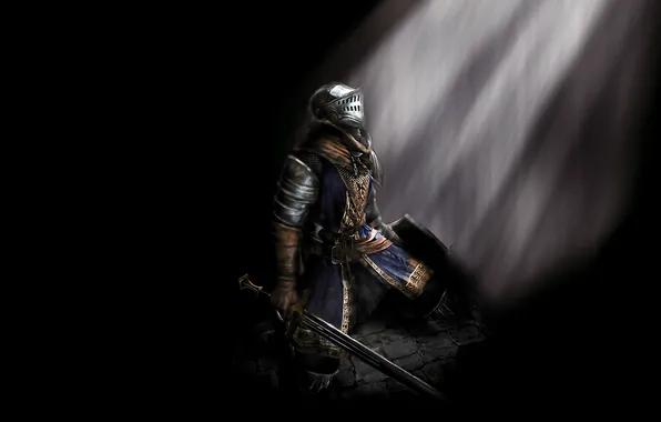 Picture the game, armor, knight, dark souls