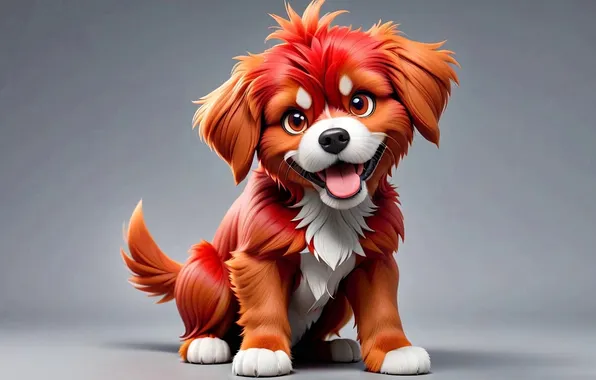 Picture dogs, neural network, renderery