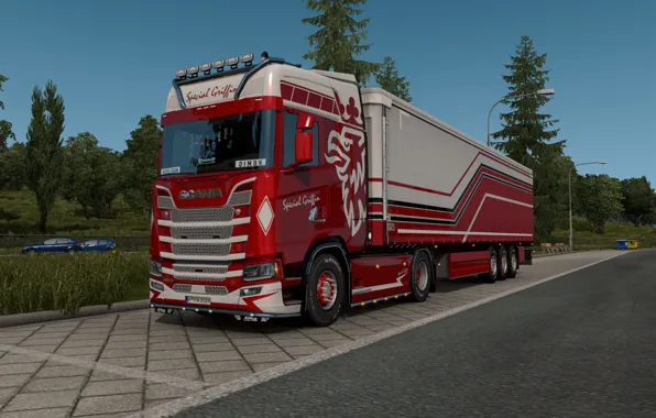 Picture design, the game, scania, Euro Truck, s730