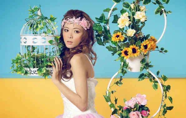 Flowers, cell, Asian