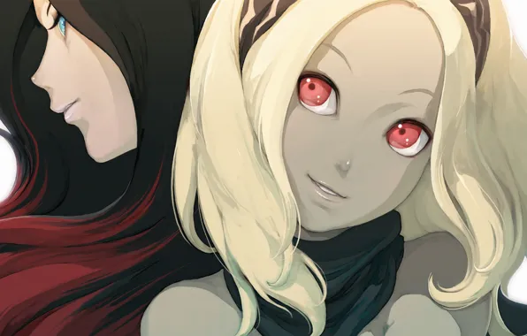 Eyes, look, yellow, red, black, friend, Kat, Raven