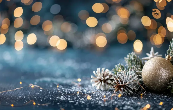 Winter, light, branches, lights, glare, holiday, texture, Christmas